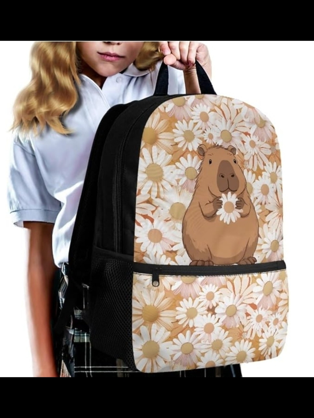 Daisy Capybara Backpack Set - Picture 6 of 10